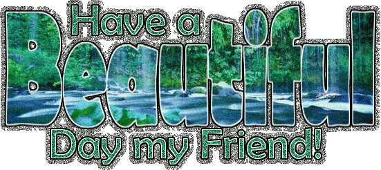 Have A Beautiful Day My Friend Glitter