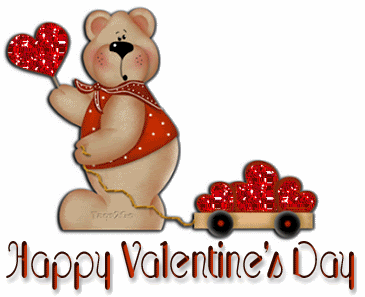 Teddy Valentines Glitter
