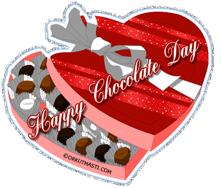 Have A Happy Chocolate Day Heart Box Image