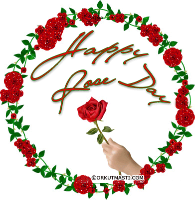 Happy Rose Day Rose Wreath 075b9