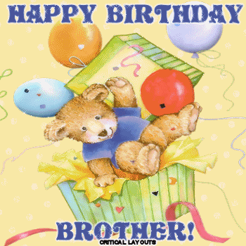 Happy Birthday Brother Glitter Gif7