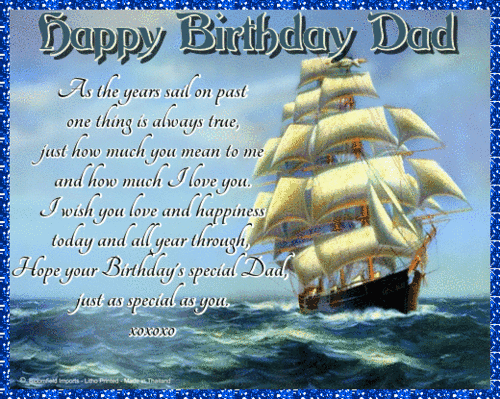 Happy Birthday Father Glitter Gif7