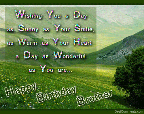 Happy Birthday To My Brother Glitters3