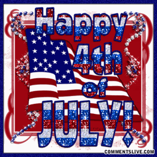 270647 Happy 4th Of July Glitter Quote