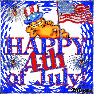 355845 Garfield Happy 4th Of July