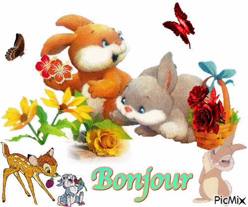 Hi Bonjour Glitter Gifs 6